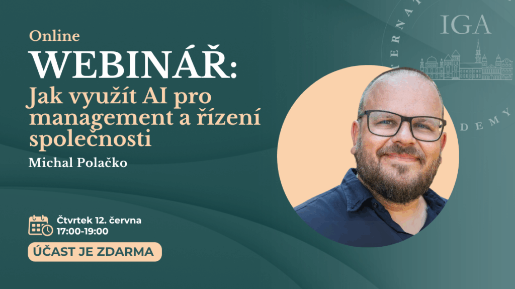 Online webinar Michal Polacko | Online Webinář: Jak využít AI pro management a řízení společnosti