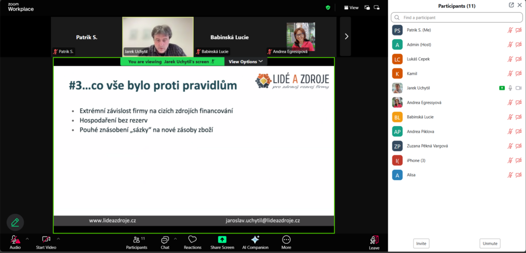Snimka obrazovky 2026 03 25 173235 | Online webinář: Chyby, které stojí firmy miliony (a jak se jim vyhnout)