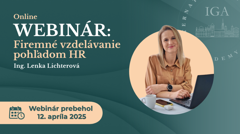 SK Online webinar prebehol Ing. Lenka Lichterova | Online webináre
