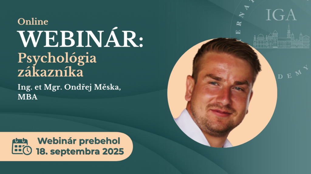 SK Online webinar prebehol Ing. et Mgr. Ondrej Meska MBAv | Online webináre